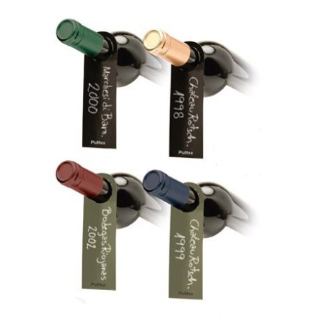 Etiquette goulot bouteille bicolores Pulltex