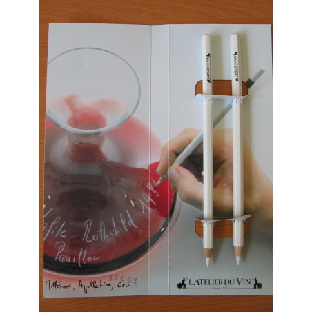 Set 2 crayons à verre Atelier du vin